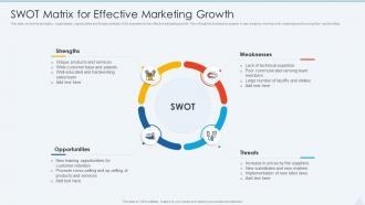 SWOT Matrix For Effective Marketing Growth