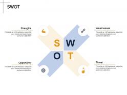 Swot opportunity m2173 ppt powerpoint presentation visual aids deck