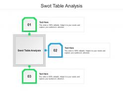 Swot table analysis ppt powerpoint presentation slides example file cpb
