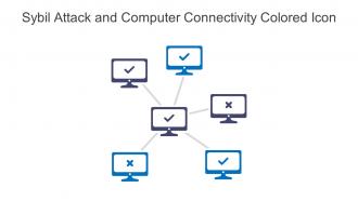 Sybil Attack And Computer Connectivity Colored Icon In Powerpoint Pptx Png And Editable Eps Format