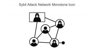 Sybil Attack Network Monotone Icon In Powerpoint Pptx Png And Editable Eps Format