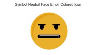 Symbol Neutral Face Emoji Colored Icon In Powerpoint Pptx Png And Editable Eps Format