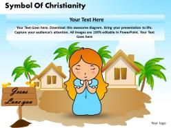Symbol of christianity powerpoint diagrams presentation slides graphics 0912