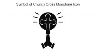 Symbol Of Church Cross Monotone Icon In Powerpoint Pptx Png And Editable Eps Format