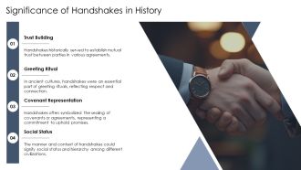Symbolism Behind Handshakes In Ancient Civilizations PPT Slides AT Editable Captivating