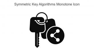 Symmetric Key Algorithms Monotone Icon In Powerpoint Pptx Png And Editable Eps Format