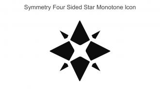 Symmetry Four Sided Star Monotone Icon In Powerpoint Pptx Png And Editable Eps Format