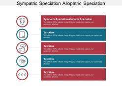 Sympatric speciation allopatric speciation ppt powerpoint presentation inspiration smartart cpb