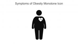 Symptoms Of Obesity Monotone Icon In Powerpoint Pptx Png And Editable Eps Format