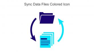 Sync Data Files Colored Icon In Powerpoint Pptx Png And Editable Eps Format