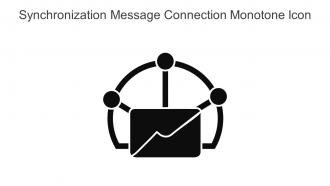 Synchronization Message Connection Monotone Icon In Powerpoint Pptx Png And Editable Eps Format