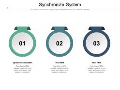 Synchronize system ppt powerpoint presentation ideas structure cpb