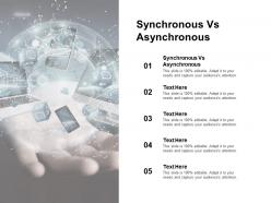 Synchronous vs asynchronous ppt powerpoint presentation inspiration background image cpb