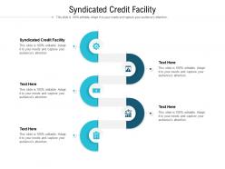 Syndicated credit facility ppt powerpoint presentation infographics clipart cpb