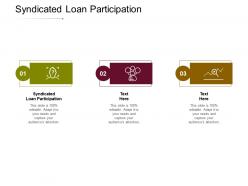 Syndicated loan participation ppt powerpoint presentation outline graphic images cpb