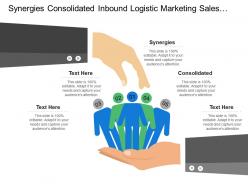 Synergies consolidated inbound logistic marketing sales supplier power