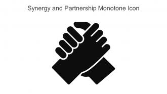 Synergy And Partnership Monotone Icon In Powerpoint Pptx Png And Editable Eps Format