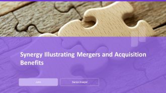 Synergy Illustrating Mergers And Acquisition Benefits PPT Example AT