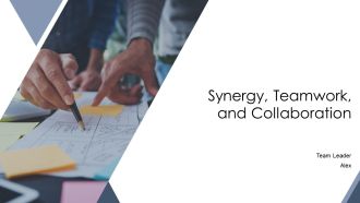 Synergy Teamwork And Collaboration PPT Mockup AT