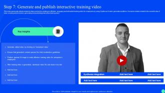 Synthesia Ai Platform Integration Step 7 Generate And Publish Interactive Training Video