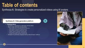 Synthesia AI Strategies To Create Personalized Videos Using AI Avatars AI CD V Editable Unique