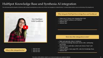 Synthesia AI Text To Video Generation Platform AI CD V Unique Slides