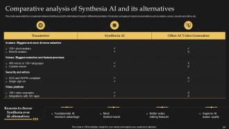 Synthesia AI Text To Video Generation Platform AI CD V Impactful Slides