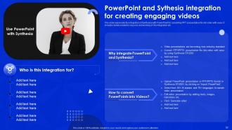 Synthesia AI Video Generation Platform Powerpoint Presentation Slides AI CD Professional Adaptable