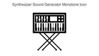 Synthesizer Sound Generator Monotone Icon In Powerpoint Pptx Png And Editable Eps Format