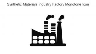 Synthetic Materials Industry Factory Monotone Icon In Powerpoint Pptx Png And Editable Eps Format