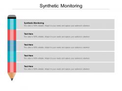Synthetic monitoring ppt powerpoint presentation slides graphics pictures cpb