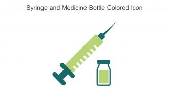 Syringe And Medicine Bottle Colored Icon In Powerpoint Pptx Png And Editable Eps Format