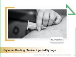 Syringe Injecting Vaccinations Preparing Measuring Physician