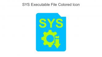SYS Executable File Colored Icon In Powerpoint Pptx Png And Editable Eps Format