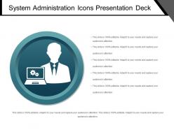 System administration icons presentation deck