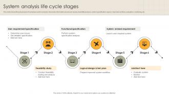 System Analysis Life Cycle Stages