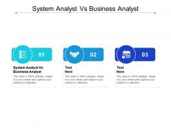 System analyst vs business analyst ppt powerpoint presentation pictures sample cpb