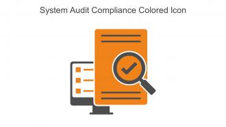 System Audit Compliance Colored Icon In Powerpoint Pptx Png And Editable Eps Format