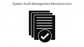 System Audit Management Monotone Icon In Powerpoint Pptx Png And Editable Eps Format