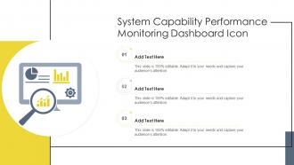 System Capability Performance Monitoring Dashboard Icon