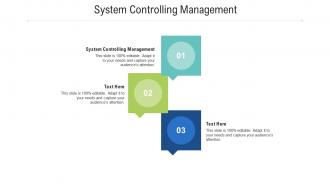 System controlling management ppt powerpoint presentation file inspiration cpb