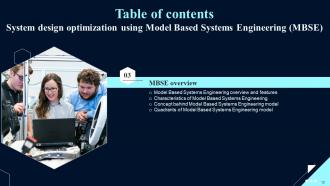 System Design Optimization Using Model Based Systems Engineering MBSE Complete Deck Downloadable Impressive