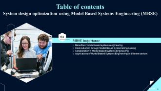 System Design Optimization Using Model Based Systems Engineering MBSE Complete Deck Professional Impressive