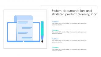System Documentation And Strategic Product Planning Icon