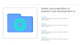 System Documentation In Research And Development Icon