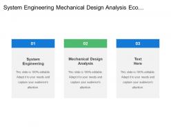 System Engineering Mechanical Design Analysis Eco Implementation Manufacturing Support