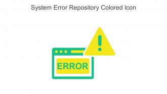 System Error Repository Colored Icon In Powerpoint Pptx Png And Editable Eps Format