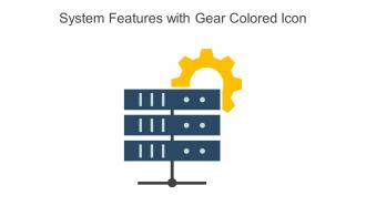 System Features With Gear Colored Icon In Powerpoint Pptx Png And Editable Eps Format