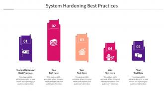 System hardening best practices ppt powerpoint presentation ideas elements cpb