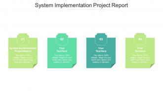 System implementation project report ppt powerpoint presentation infographic template visual aids cpb
